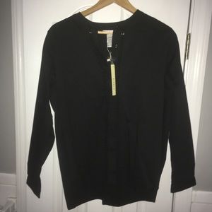 🍁 Esley black long sleeve blouse